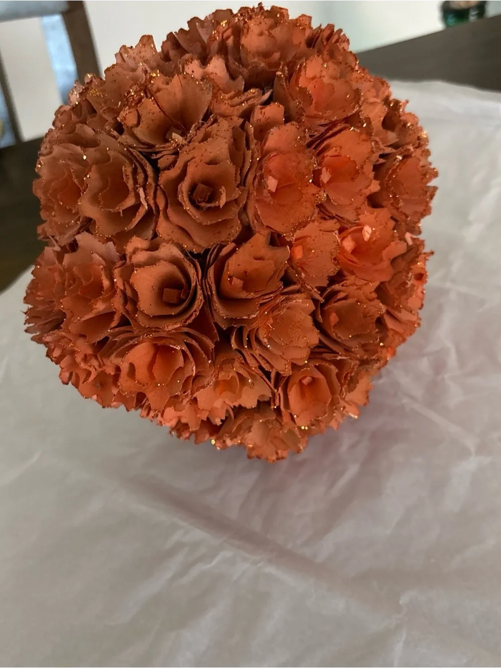 Shaved Wood Orange Pumpkin